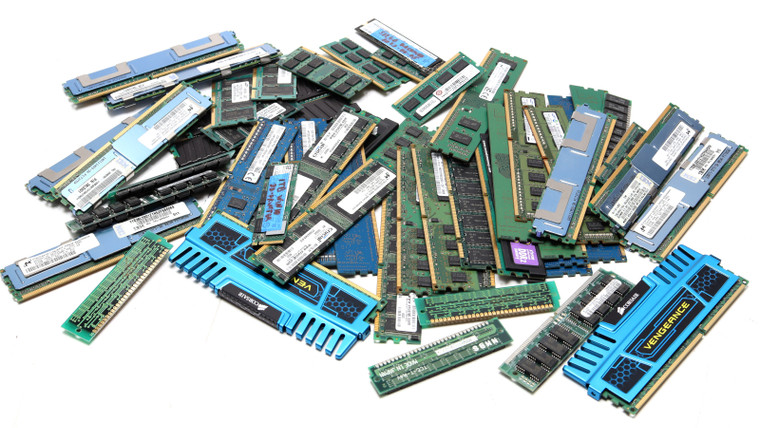 Used RAM for Gold Scrap, 2.5 Pounds Total Weight
