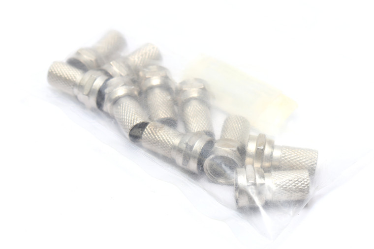 F-Type Male Twist On Connectors for RG6 Coaxial Coax Antenna Cable, 10pcs
