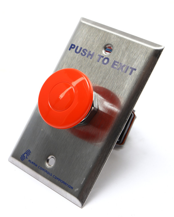Alarm Controls TS-14R Request to Exit Button w/ Pneumatic Timer