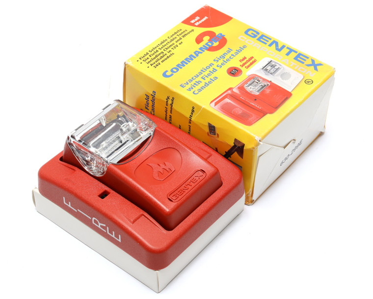 Gentex GES3-24WR Red Wall Mount Evacuation Strobe