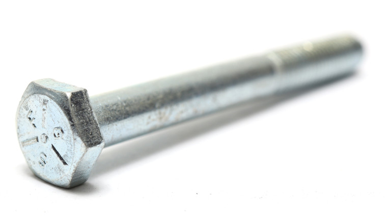 1/4"-28 x 2-1/4" Zinc Plated Hex Bolts, 50pcs
