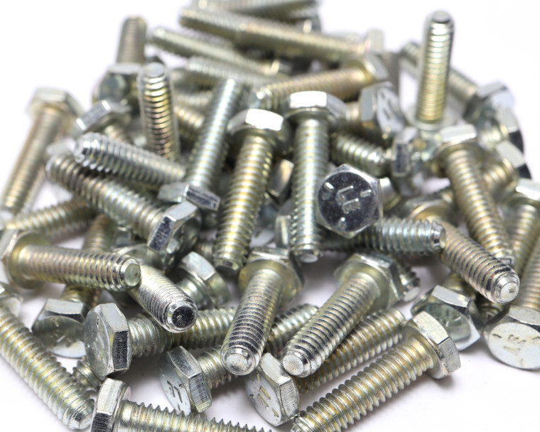 1/4"-20 x 1" Zinc Plated Hex Bolts, 280pcs