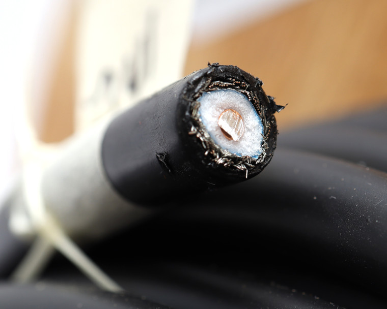 Ventev TWS-400 50 Ohm Coaxial Cable, Black, 50ft