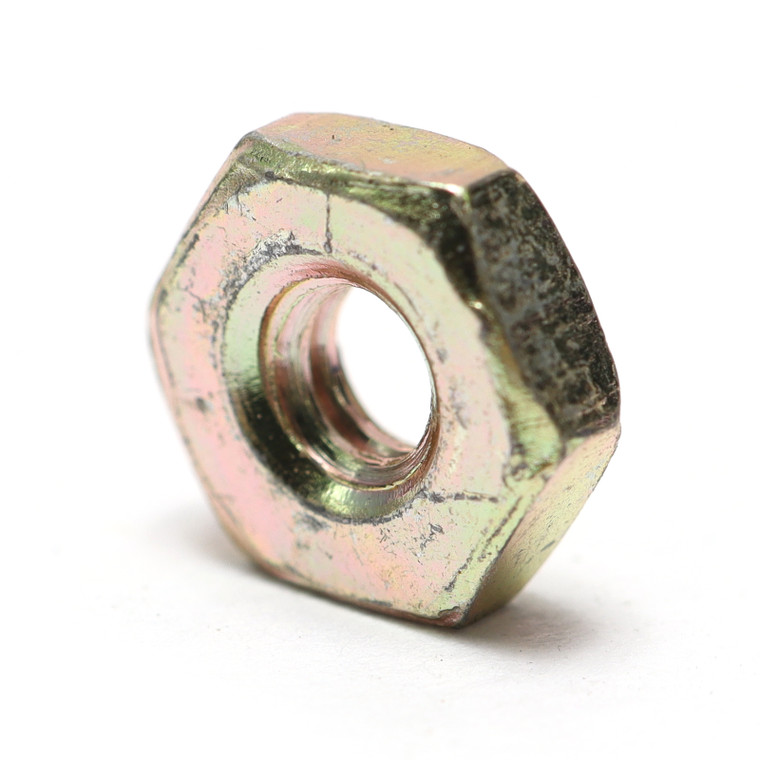 6-32 Zinc Plated Steel Hex Nuts, 100pcs