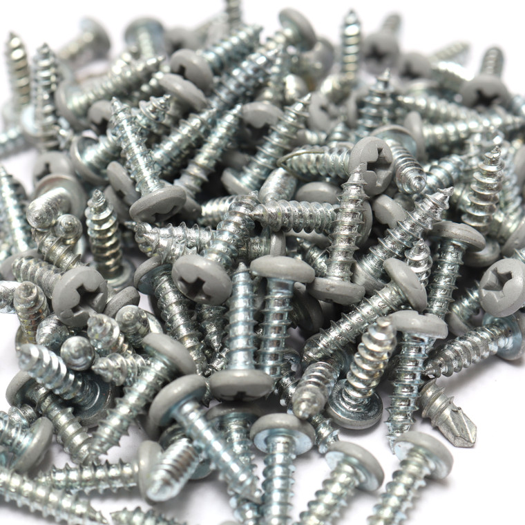 #6 x 1/2" Steel Phillips Pan Head Wood Screws, 100pcs