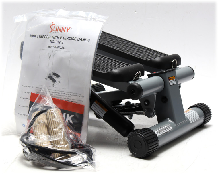 Sunny Health & Fitness Mini Stepper w/ Exercise Bands