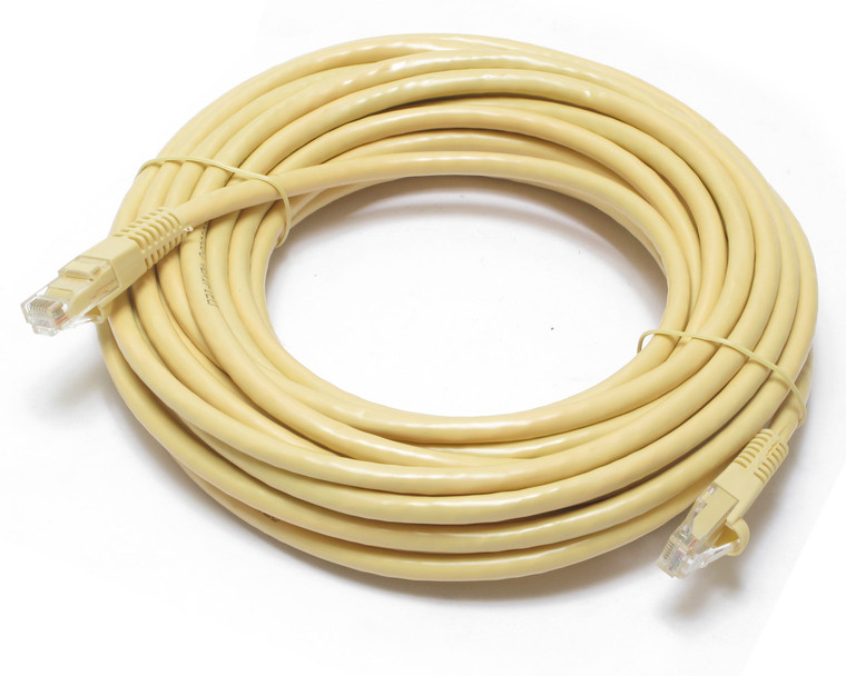 CAT6 UTP Patch Cable, 25 Foot Length, Yellow