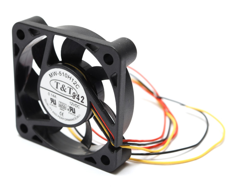T&T MW-510H12C, 12 Volt DC Axial Cooling Fan, 2" x 3/8"