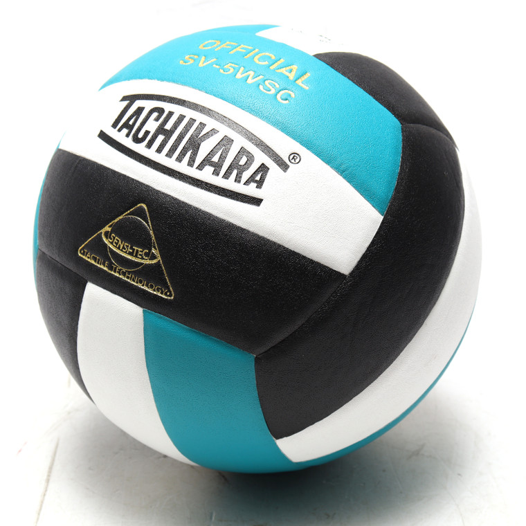 Tachikara SV5WSC Sensi-Tec Micro-Fiber Composite Leather Volleyball, Powder Blue