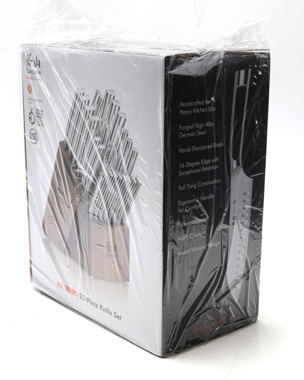 Cangshan N1 Series Forged German Steel Knife Block set, 23pcs