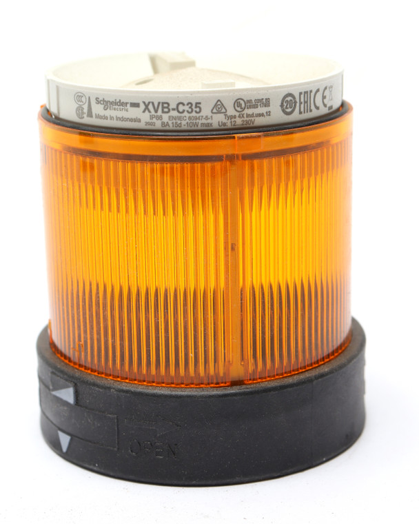 Telemecanique/Schneider Electric XVBC35 Stack Light, Amber