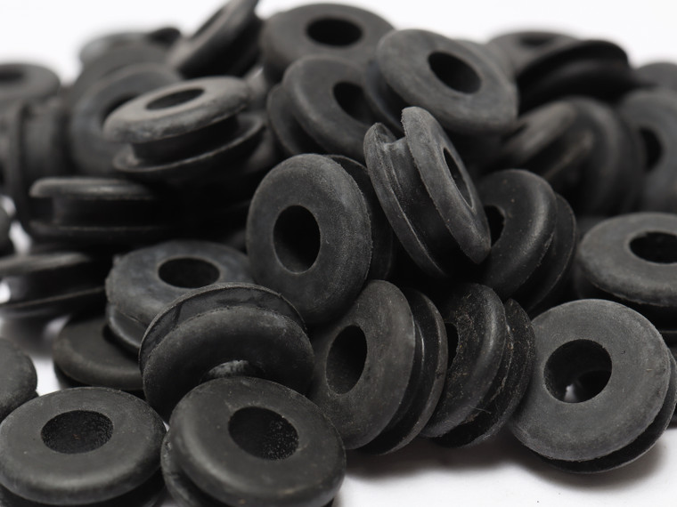 7/16" Hole Rubber Grommets for 1/8" Panel, 1/4" ID, 100pcs