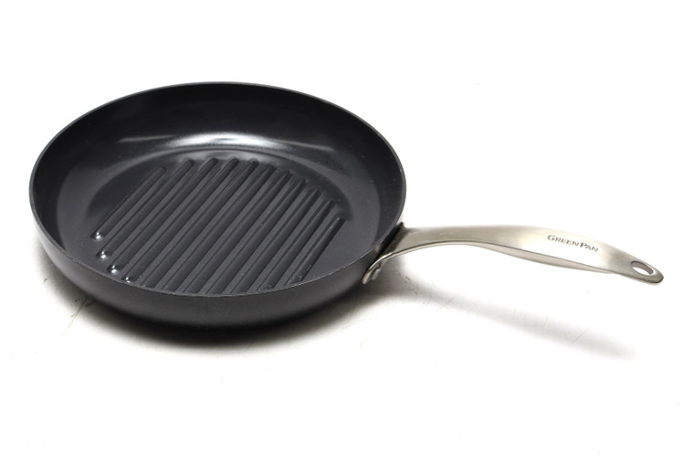 GreenPan Black Ceramic Nonstick 11" Round Grill Pan
