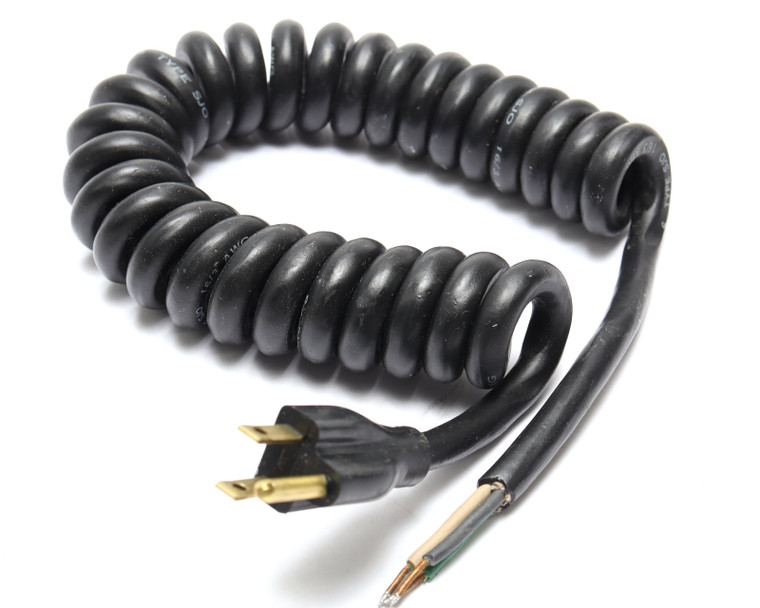 Alpha Wire 658 16AWG 3-Conductor SJO Coiled Retractile Cord, 1-5ft