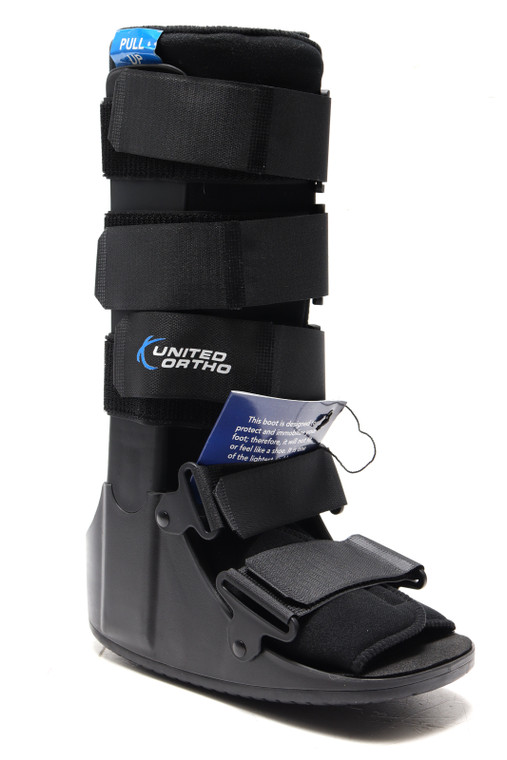 United Ortho Tall Cam Walker Fracture Boot, Small, Black