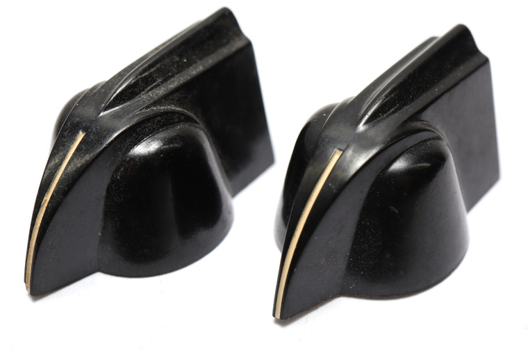 DakaWare Chicken Head Knob, 1/4" Shaft, Black, 2pcs