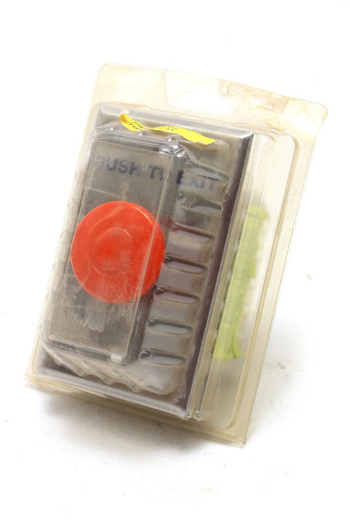 Alarm Controls TS-14R Request to Exit Button, Pneumatic Time Delay, 1-1/2", Red