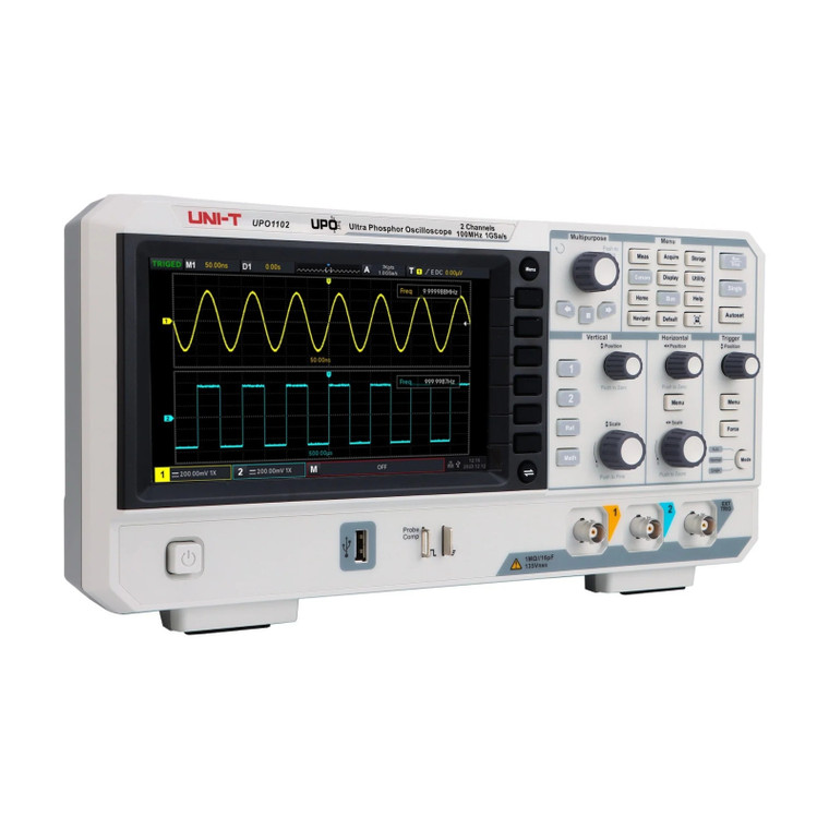 UNI-T UPO1102, 100MHz 2-Channel Digital Phosphor Oscilloscope UNI-T UPO1102, 100MHz 2-Channel Digital Phosphor Oscilloscope