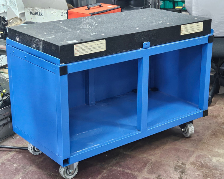 Faro Granite Surface on Work Cart, 48" x 24" x 4"