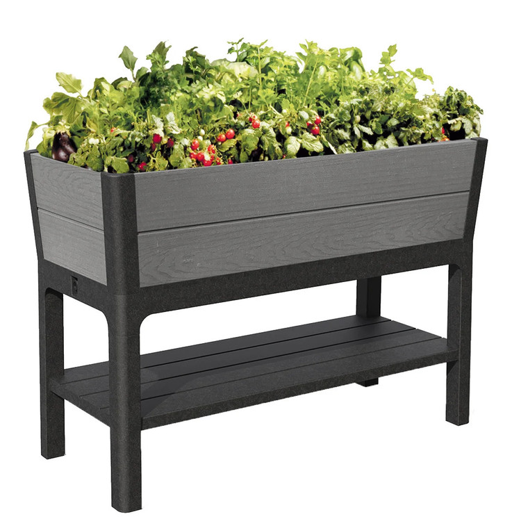 Keter Darwin Raised Garden Bed and Self Watering Planter Box, 29 Gallons