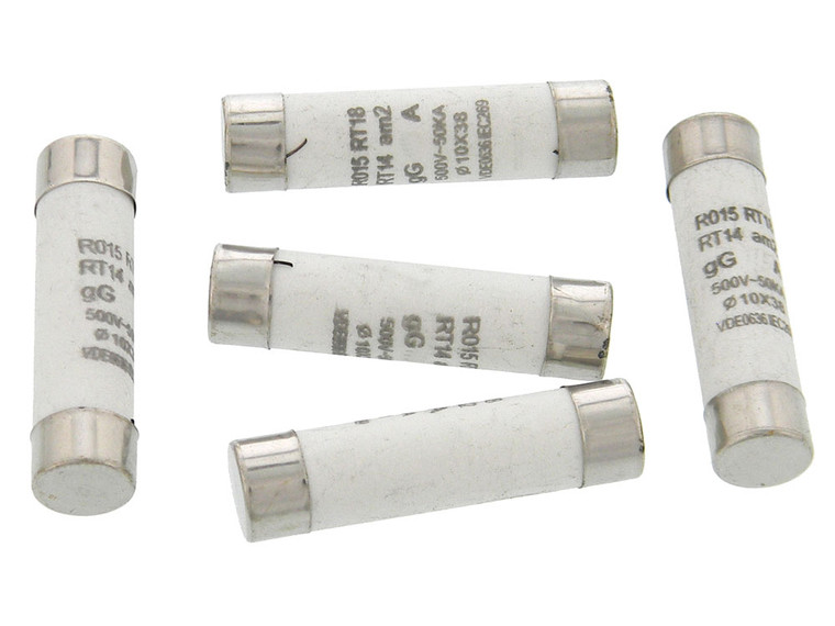 Pack of 5 - 25 Amp 10 x 38mm RO15 (5AG) Ceramic Fuse