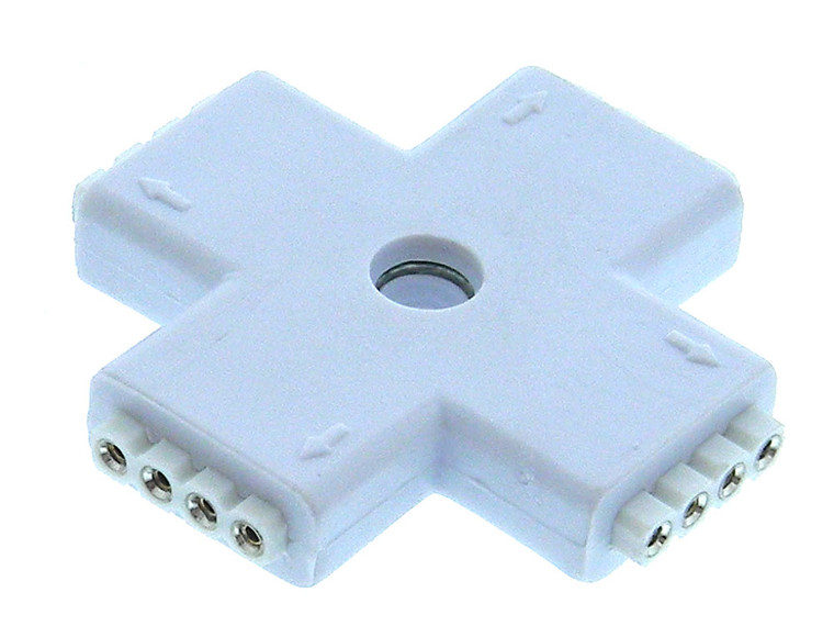 Cross "+" Connector 4 Wire Round Pin