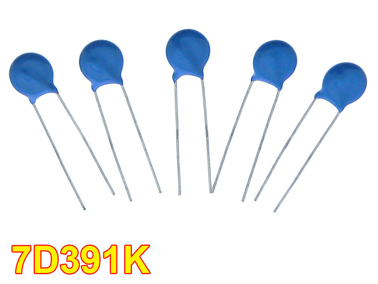 Pack of 5 - 390V Metal Oxide Varistor Transient Suppressor