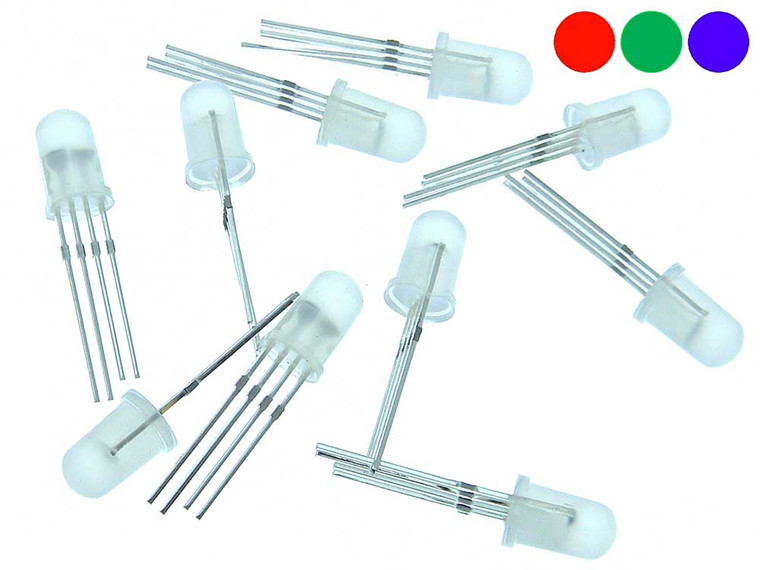 Pack of 10 - PL9823 Programmable RGB 5mm LED