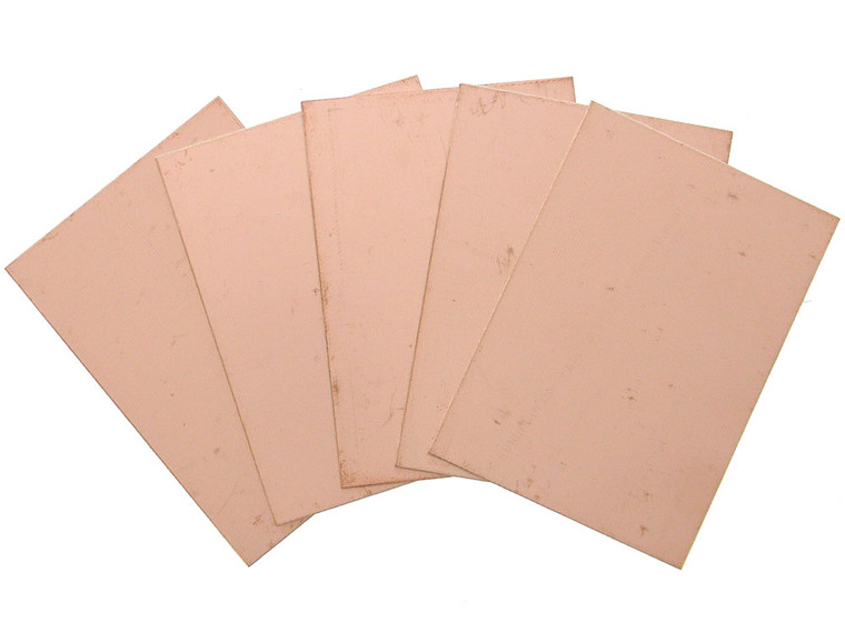 Pack of 5 - 70mm X 100mm Double Side Copper Clad Board