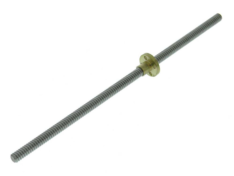 250mm T8-2 Single Start Leadscrew & Nut