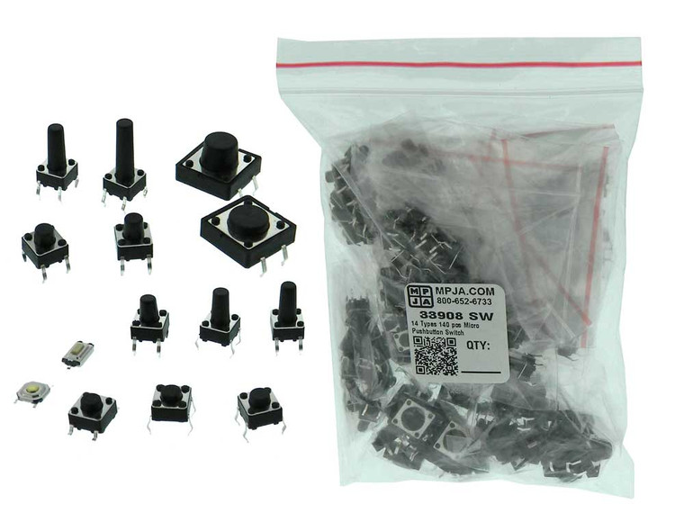 14 Types 140 pcs Micro Pushbutton Switch