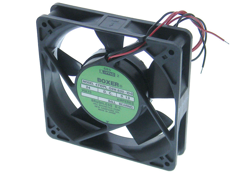 24VDC, 4-11/16in. Square x 1in. IMC Box Fan