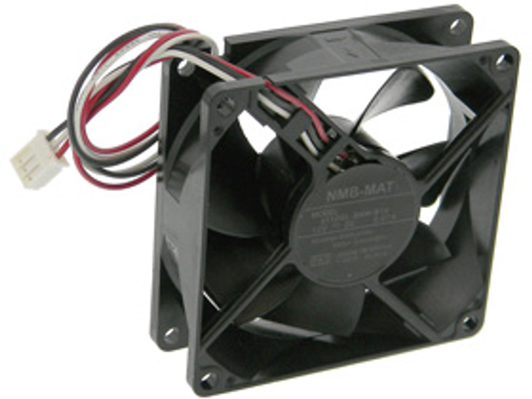 12VDC, 3-1/8in. (80mm) Square X 1in. NMB Box Fan, USED