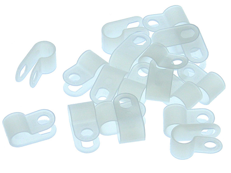 Pack of 20 - 1/4" Nylon Cable Clamp