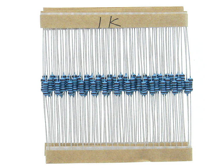 Pack of 100 - 1K Ohm 1/4 Watt 5% Resistor