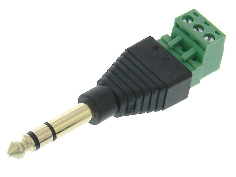 1/4" Stereo Plug to Terminal Strip Adapter