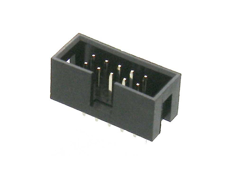 2x5 10 pin 2.54mm (0.1") Non latching PC Mount Male Header