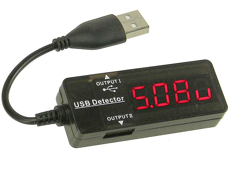 USB Voltage & Current Monitor, Single Display