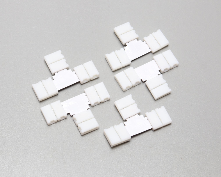 "T" Connector for 10mm LED Strip 2 Wire (Single Color) 5pk.
