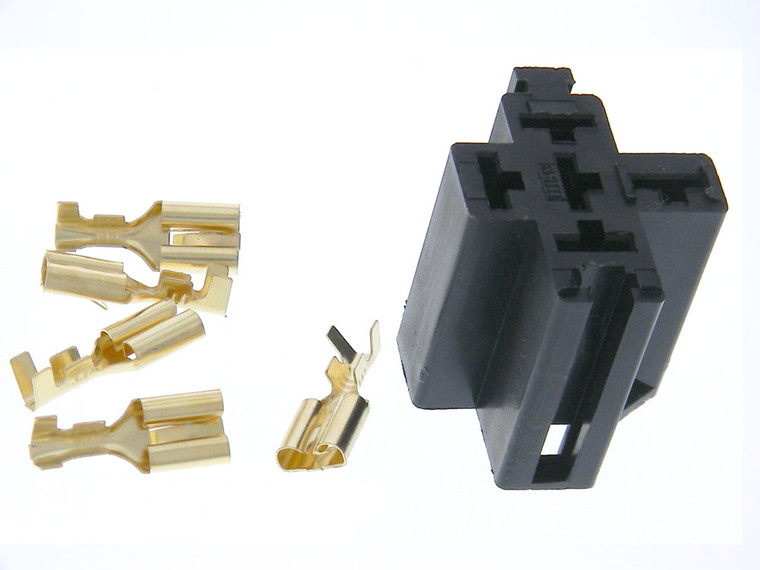 Automotive Relay - 5 Terminal Socket with Crimp Terminals