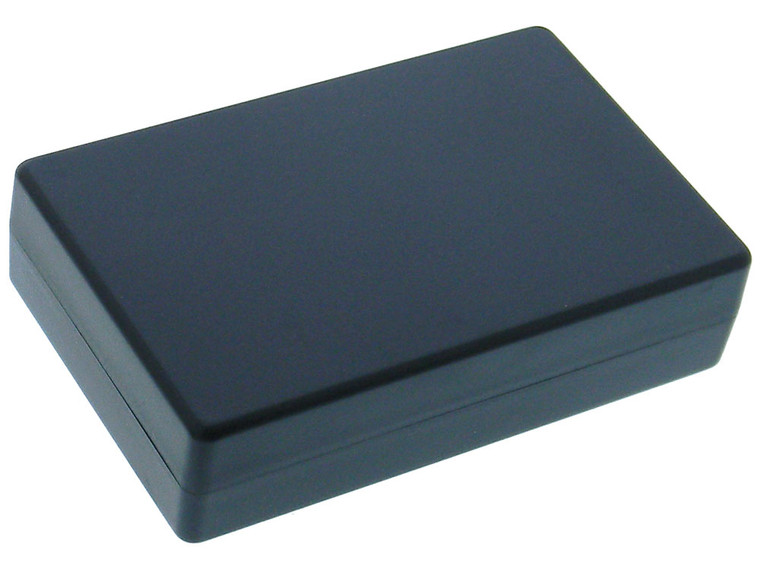 4-7/8" x 3-1/8" x 1-1/4" Clamshell Plastic Box - Black