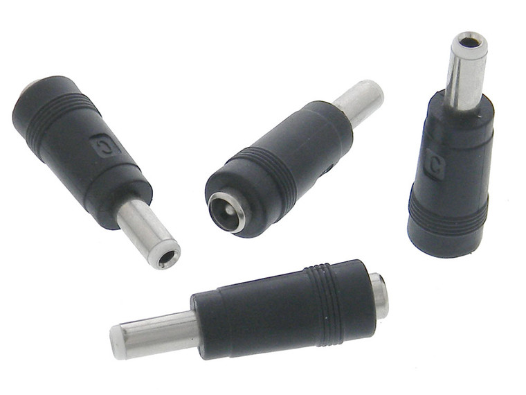 Pack of 4 - 5.5/2.1mm Jack To 5.5/2.5mm Plug Adapter
