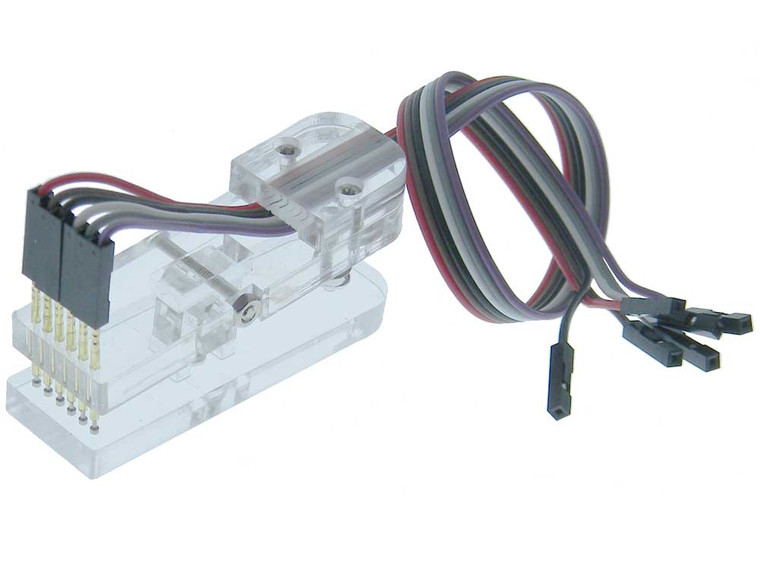 6 Pin Test or Programming Clip, 2.54 pitch (0.1")