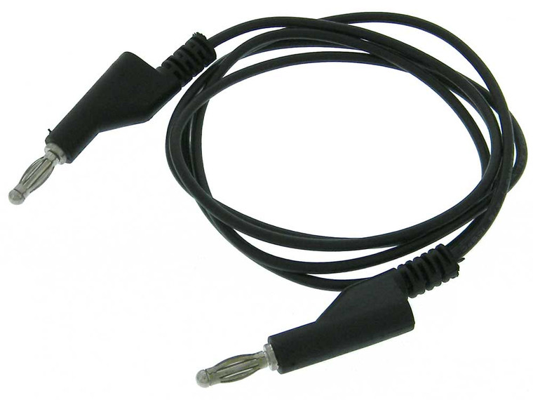 Black Stackable Banana Plugs Test Lead 39" (1 meter)