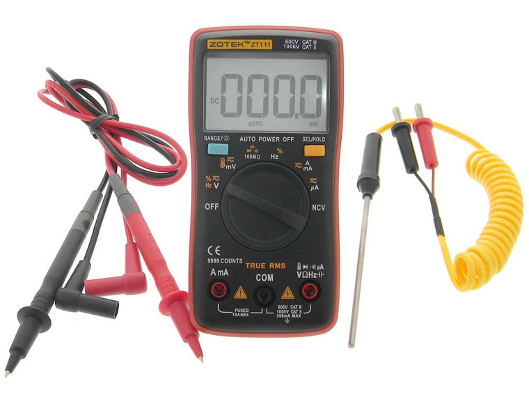 Palm Size Digital Multimeter 4 Digit 9999 Count