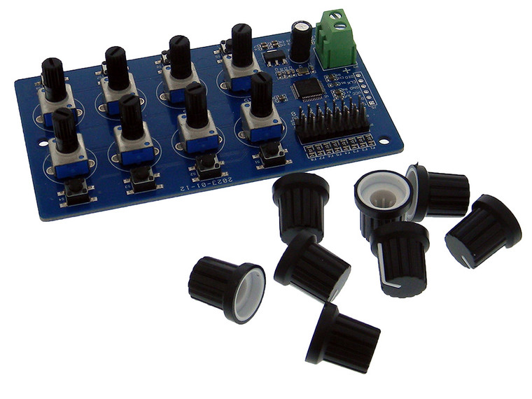 8 Channel MG995-SG90 Servo Debug-Test Board