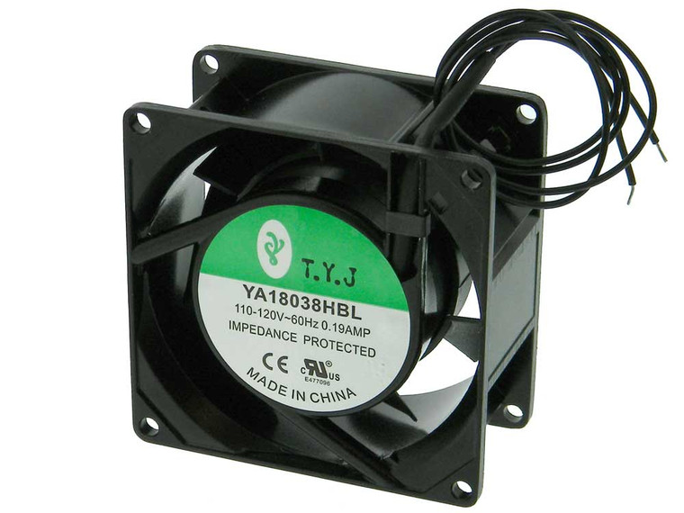 3-1/8in.Square x 1-1/2in. 110VAC Box Fan