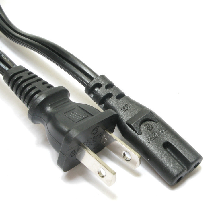 18/2 SPT-2 Replacement Power Cord with IEC C7 Receptacle