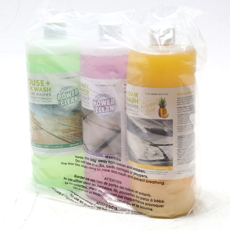 Sun Joe SPX-ASST3Q Pressure Washer Concentrate, 3pk