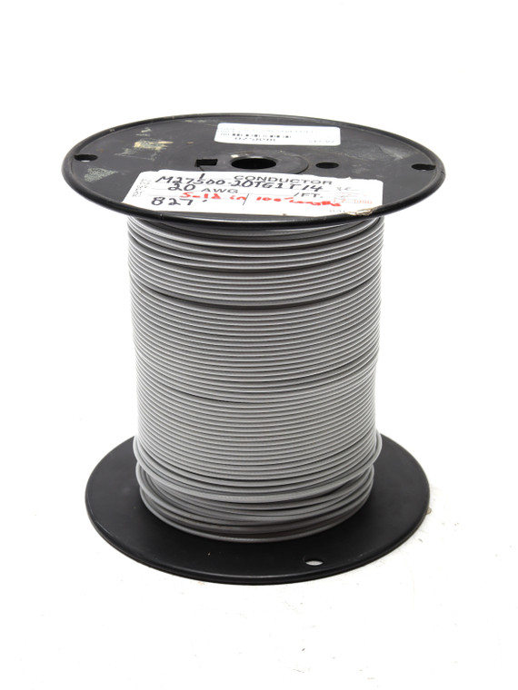 M27500-20TG1T14 20AWG Shielded Tinned Copper ETFE Jacketed Wire, White, 100ft